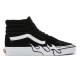 VANS, Sk8-hi flame suede, Black/white