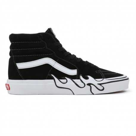 Sk8-hi flame suede - Black/white