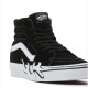 VANS, Sk8-hi flame suede, Black/white