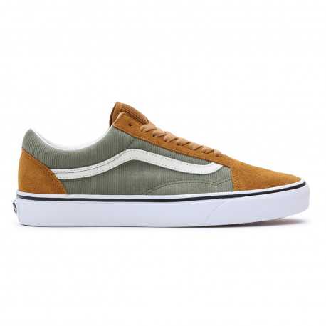 Old skool mini - Cord green/brown