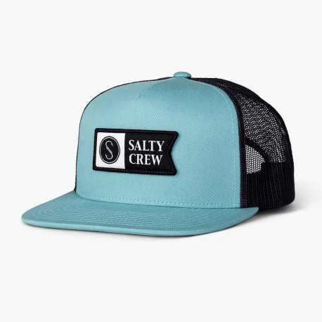 Alpha twill trucker - Dark aqua