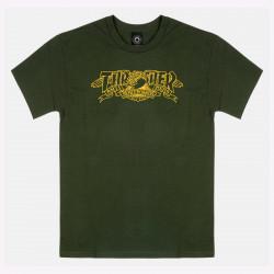 THRASHER, T-shirt mag banner, Forest green