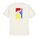 POETIC COLLECTIVE, Color logo t-shirt, Natural white