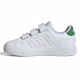 ADIDAS, Advantage base 2.0 cf c, Ftwwht/ftwwht/green