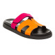 STEVE MADDEN, Missile-e sandal, Orange/magenta