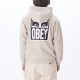 OBEY, Obey eyes icon hood, Silver grey