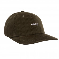 OBEY, Lowercase corduroy 6 panel str, Kombu green