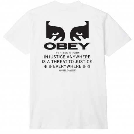 Obey justice everywhere - White