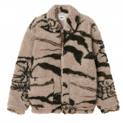 OBEY, Mushroom sherpa jacket, Silver grey multi