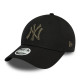 NEW ERA, Wmns metallic logo 9forty neyyan, Blkblk