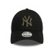 NEW ERA, Wmns metallic logo 9forty neyyan, Blkblk