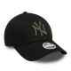 NEW ERA, Wmns metallic logo 9forty neyyan, Blkblk