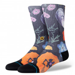 STANCE, Lucias floral crew, Black