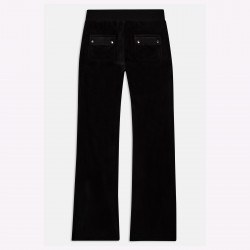 JUICY COUTURE, Straight leg track pant with pocket, Black