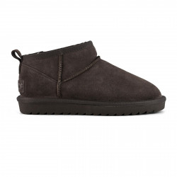 COLORS OF CALIFORNIA, Short winter boot in suede, Moka