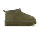 COLORS OF CALIFORNIA, Platfrom winter boot in suede, Military