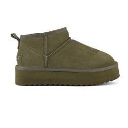 COLORS OF CALIFORNIA, Platfrom winter boot in suede, Military