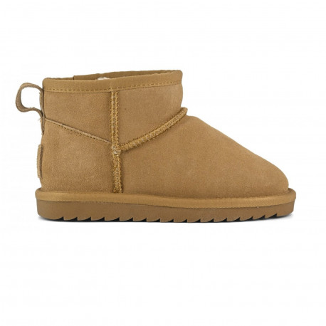 Short winter boot in suede - Tan