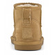 COLORS OF CALIFORNIA, Short winter boot in suede, Tan