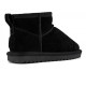 COLORS OF CALIFORNIA, Short winter boot in suede, Black