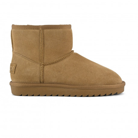 Winter boot in suede - Tan