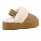 COLORS OF CALIFORNIA, Platform slipper, Tan