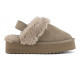 COLORS OF CALIFORNIA, Platform slipper, Taupe