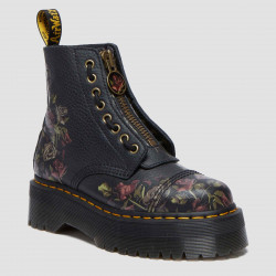 DR. MARTENS, Sinclair, Black decayed roses classic tumbled nappa