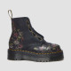 DR. MARTENS, Sinclair, Black decayed roses classic tumbled nappa