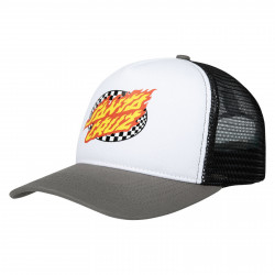 SANTA CRUZ, Oval check flame, White/stone grey