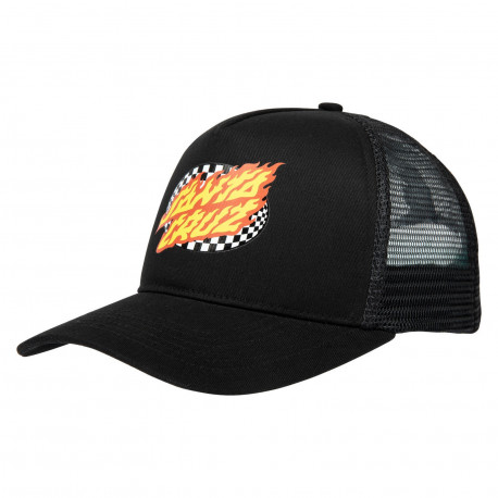 Oval check flame - Black