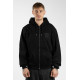 WASTED, Kingdom curve zip hoodie, Black