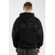 WASTED, Kingdom curve zip hoodie, Black