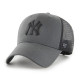 47 BRAND, Cap mlb new york yankees branson mvp, Charcoal1