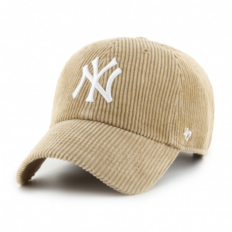 Cap mlb new york yankees wide cord clean up - Khaki