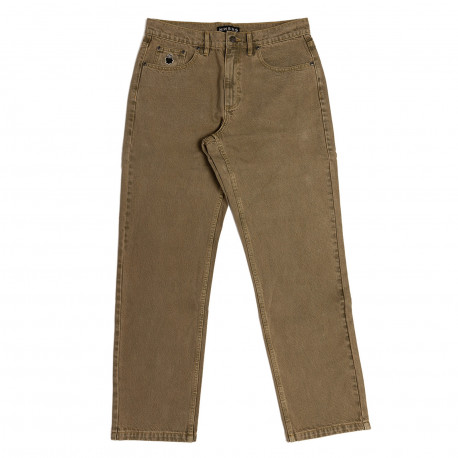 Pant bigfoot denim - Green denim