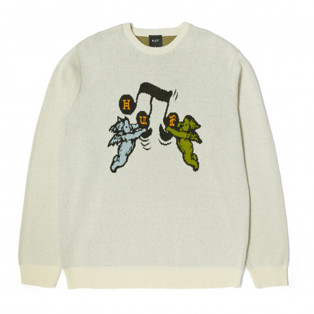 Pull song intarsia - Linen