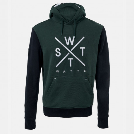 Sweat capuche - Forest green / orange