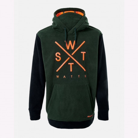 Sweat polaire - Forest green / orange