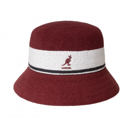 Bermuda stripe bucket - Cranberry