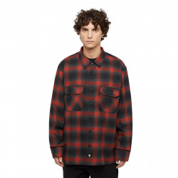 DICKIES, Dickies x spitfire flannel ls shirt, Red ochre