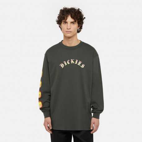 Dickies x spitfire long sleeve tee - Olive green