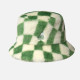 KANGOL, Faux fur bucket, Green check