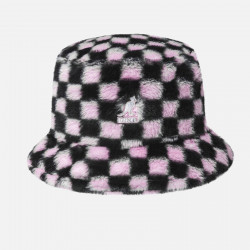 KANGOL, Faux fur bucket, Pepto check