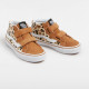 VANS, Sk8-mid reissue v leopard glittere, Brown/true whit