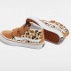 VANS, Sk8-mid reissue v leopard glittere, Brown/true whit