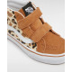 VANS, Sk8-mid reissue v leopard glittere, Brown/true whit