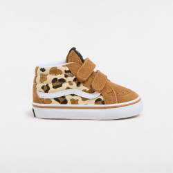 VANS, Sk8-mid reissue v leopard glittere, Brown/true whit