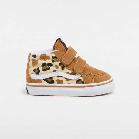 Sk8-mid reissue v leopard glittere - Brown/true whit