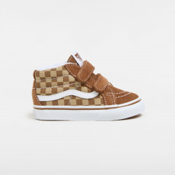 VANS, Sk8-mid reissue v neutral checkerboarde, Brown/true whit